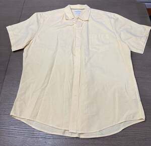 Amazon Essentials Men's Short-Sleeve Regular-Fit Oxford Shirt Yellow XL